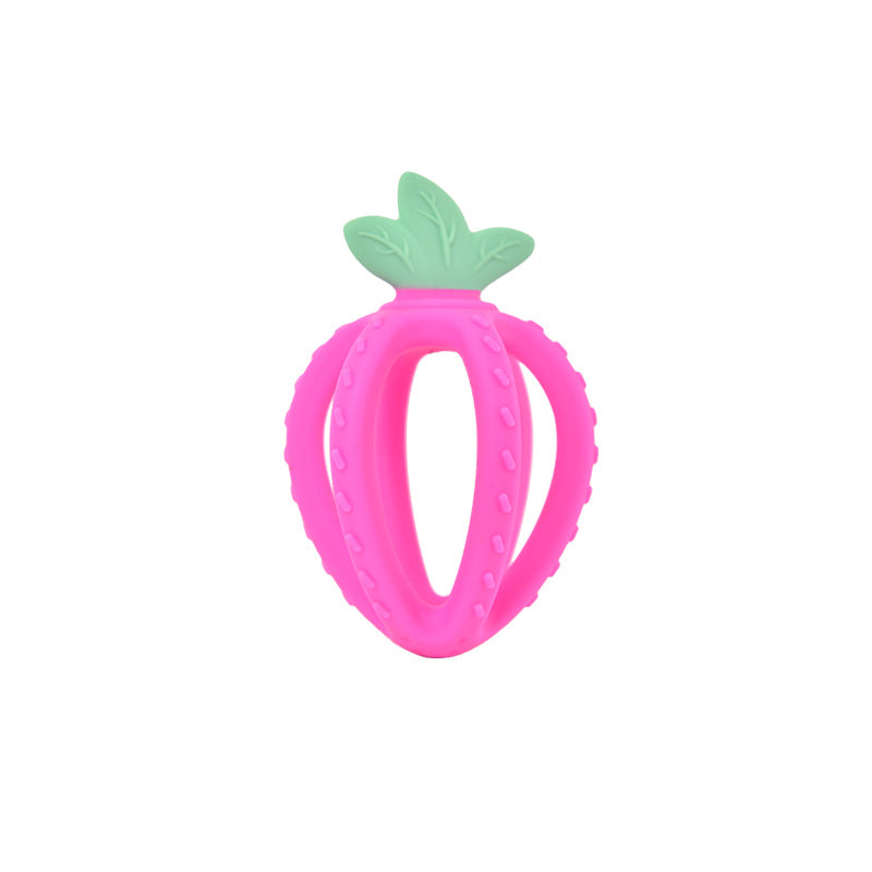 Wholesale Baby Hand Ball Strawberry Line Teether